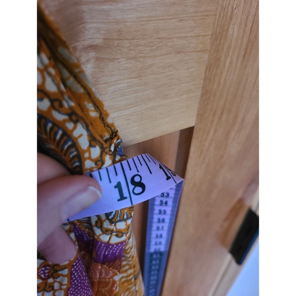 Blue Ginger 100% Cotton Bohemian Maxi Dress MEDIUM Fall Tapestry Boho Crunchy M - Picture 11 of 11